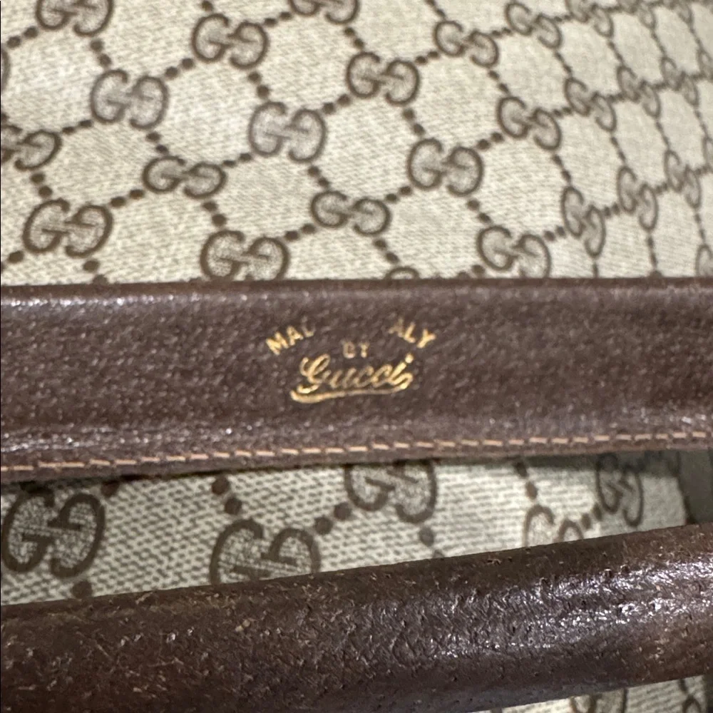 Authentic Vintage Gucci Monogram GG Plus Top Handle Bag
